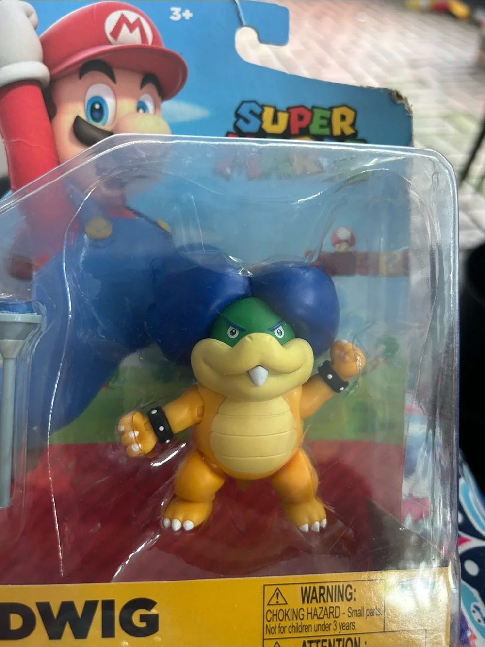 Nintendo Ludwig Figure with Blue Helmet and Yellow Shell